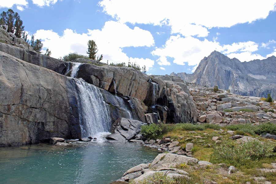 waterfall, Sabrina Basin, California